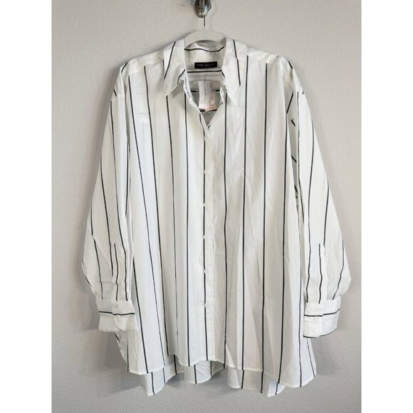 Lane Bryant No Peek‎ Collection Relax Button Down Boyfriend Shirt Size 26/28 NWT - Picture 13 of 16